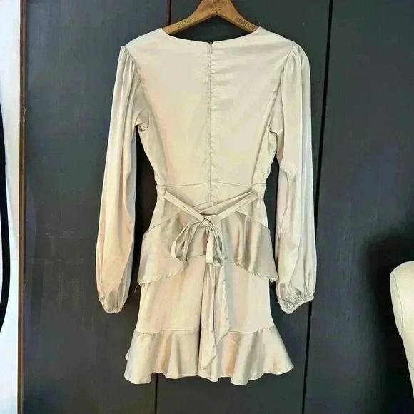 Altar'd State Cream Long Sleeve Dress - Picture 10 of 13